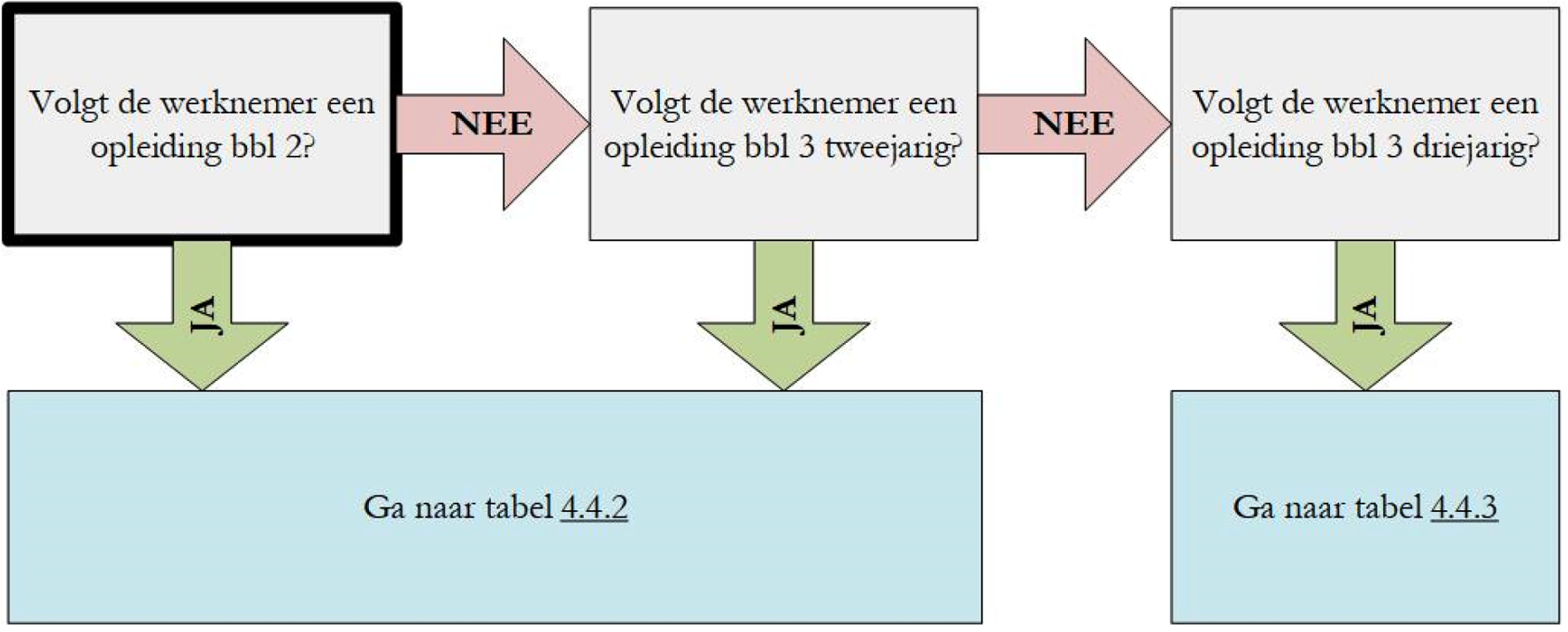 Stroomschema 4.4 Snel naar het juiste leerlingloon