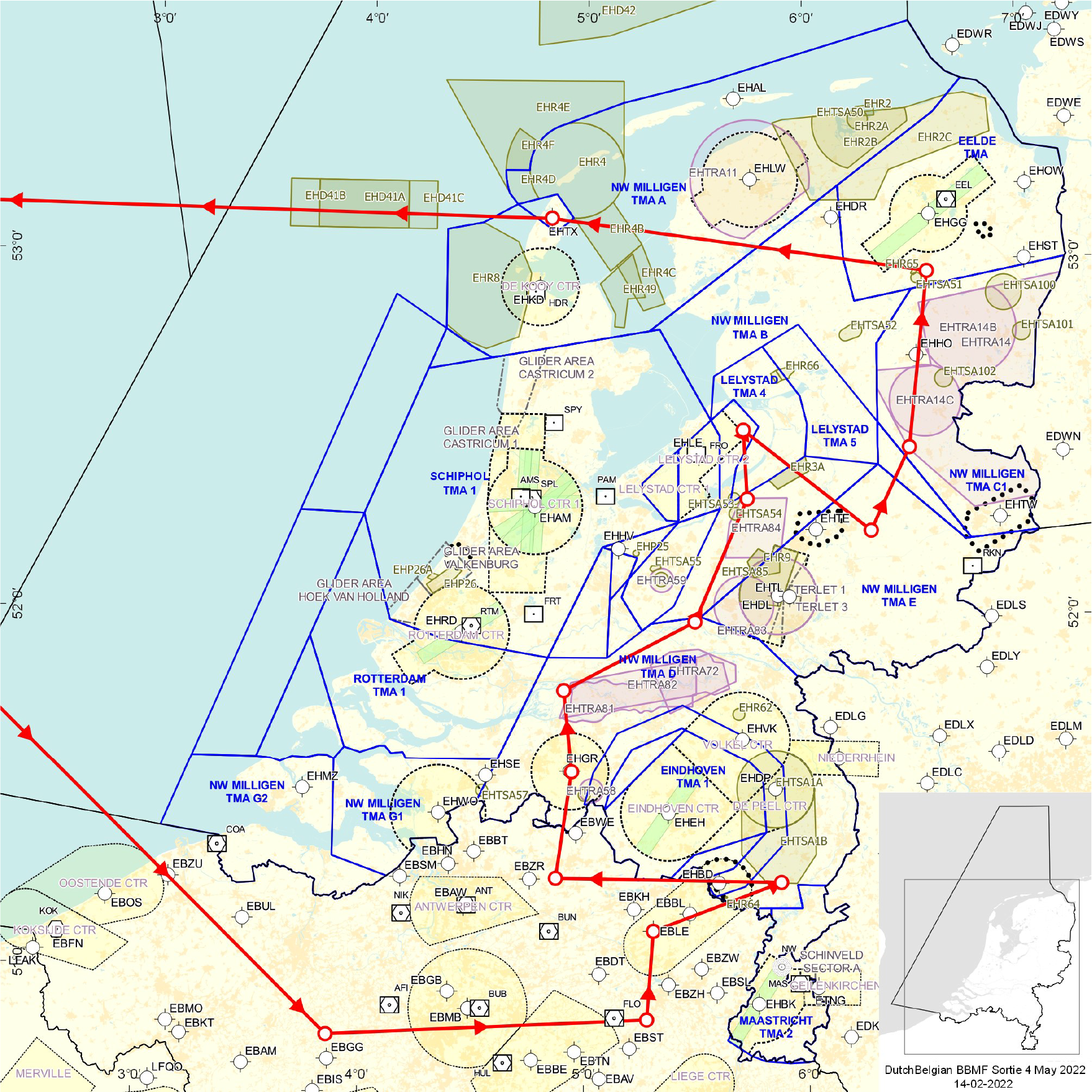 Figuur: voorgenomen route