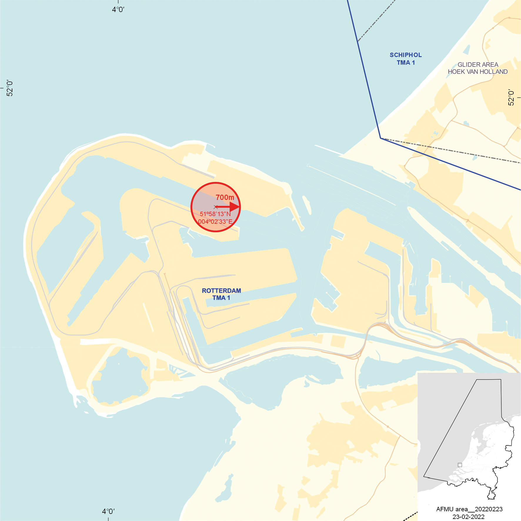 Demonstratiegebied (tijdelijk laagvlieggebied) Port Defender