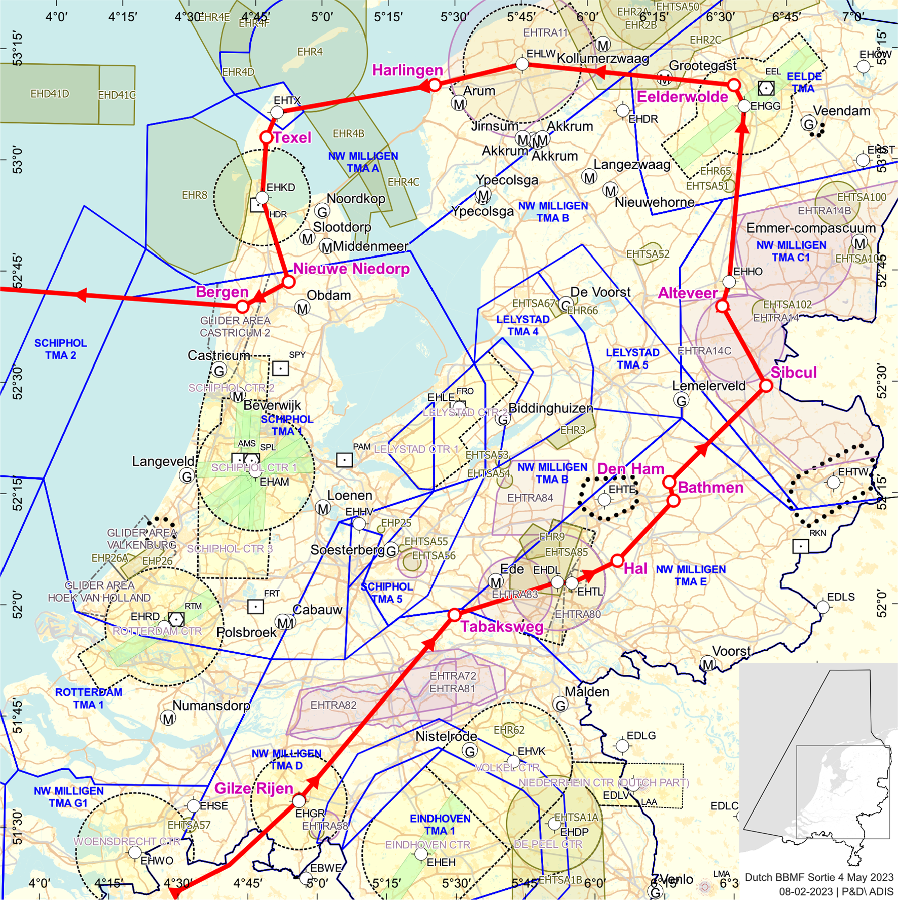 FIGUUR: voorgenomen route