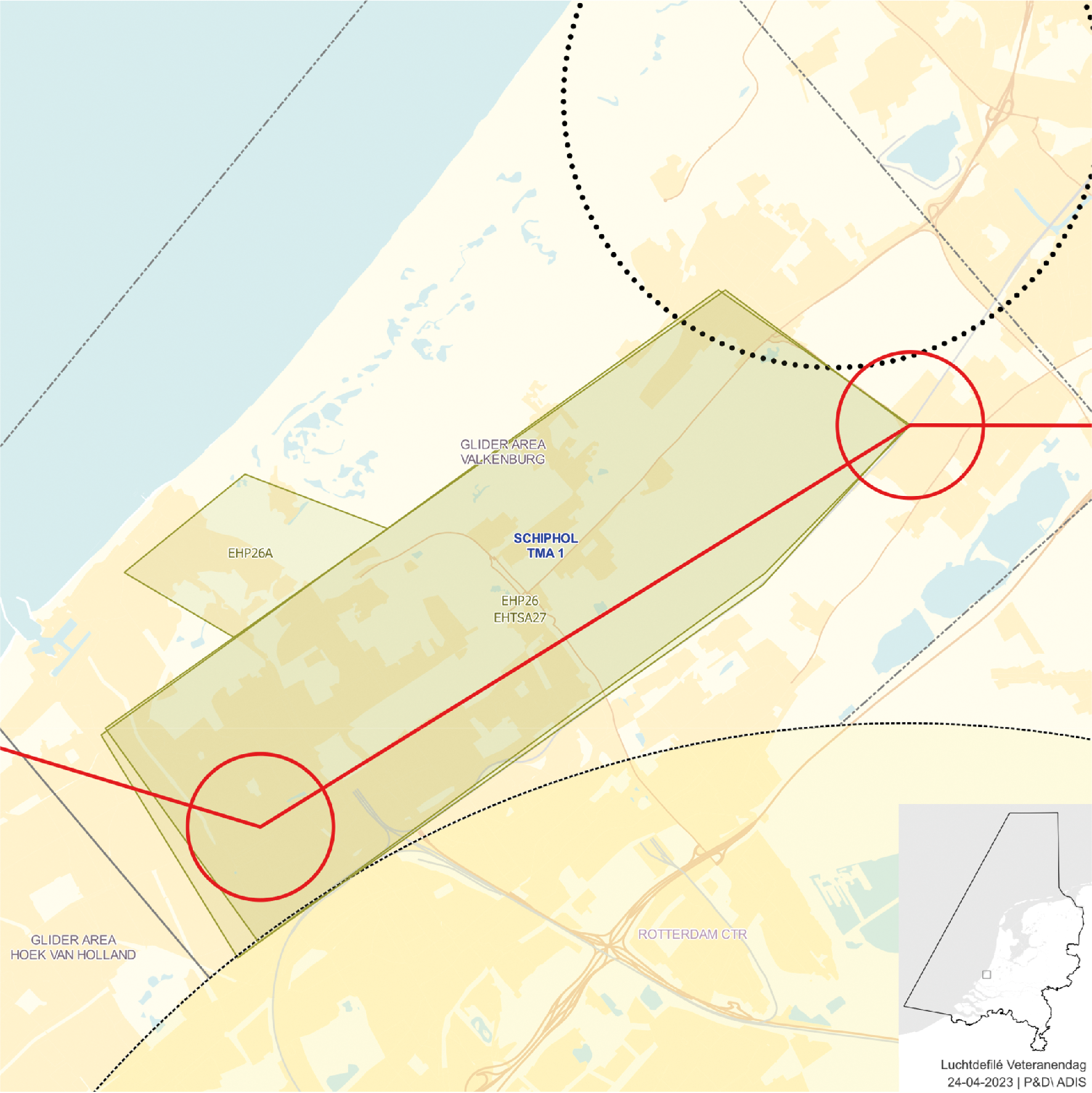 FIGUUR 1: Route luchtdefilé