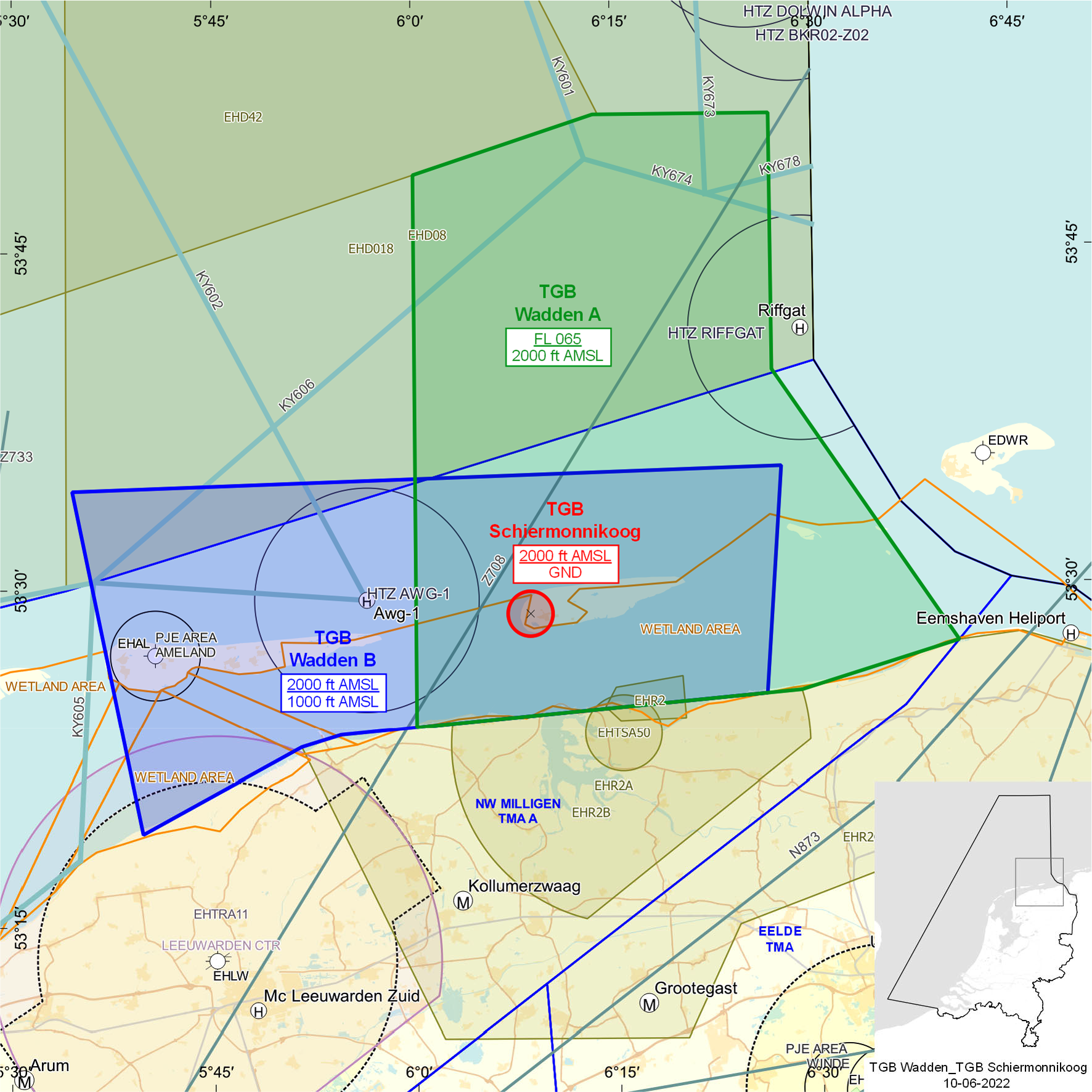 FIGUUR: TGB’s Schiermonnikoog, Wadden A en Wadden B