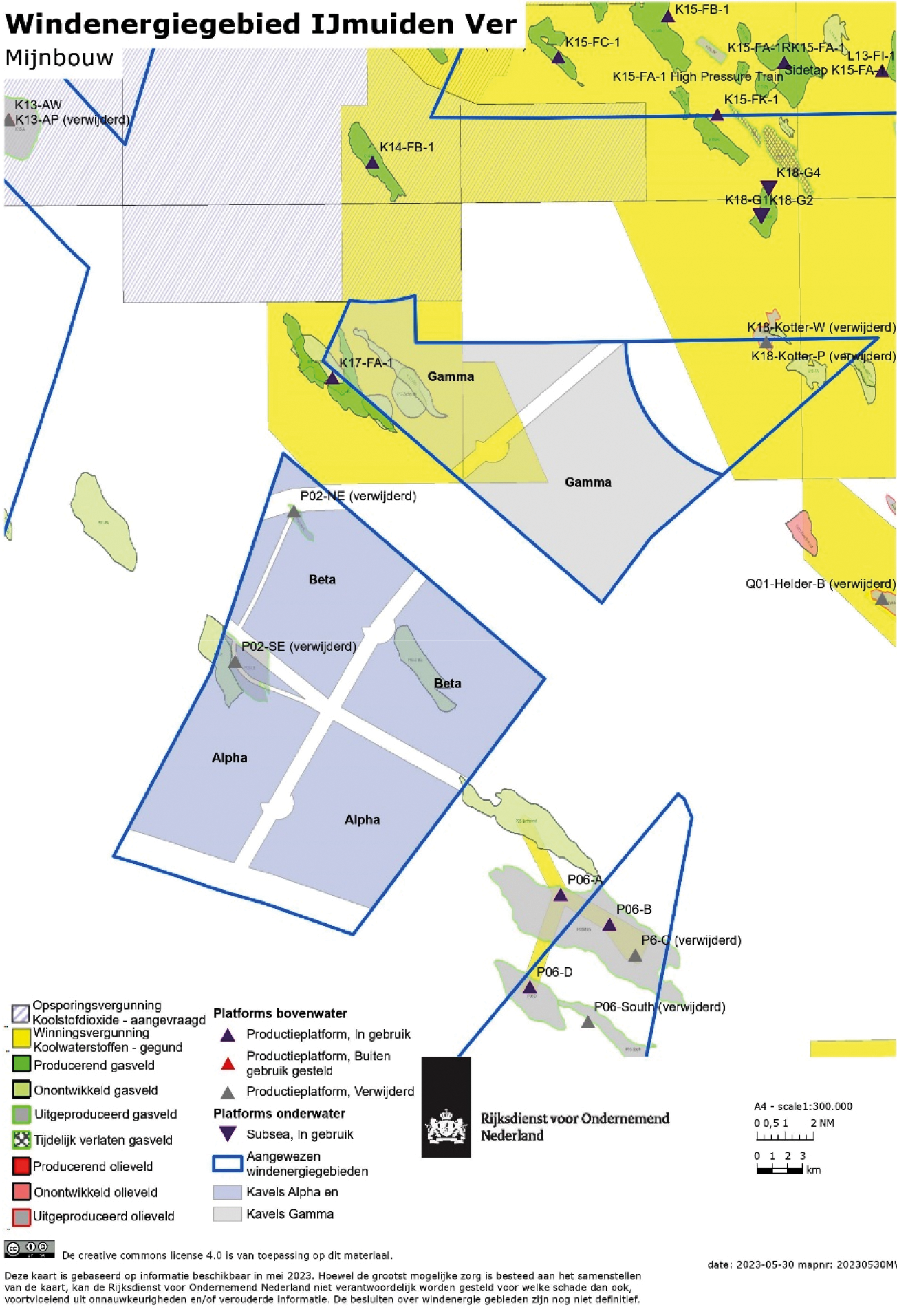 Figuur 4: Mijnbouw in windenergiegebied IJmuiden Ver