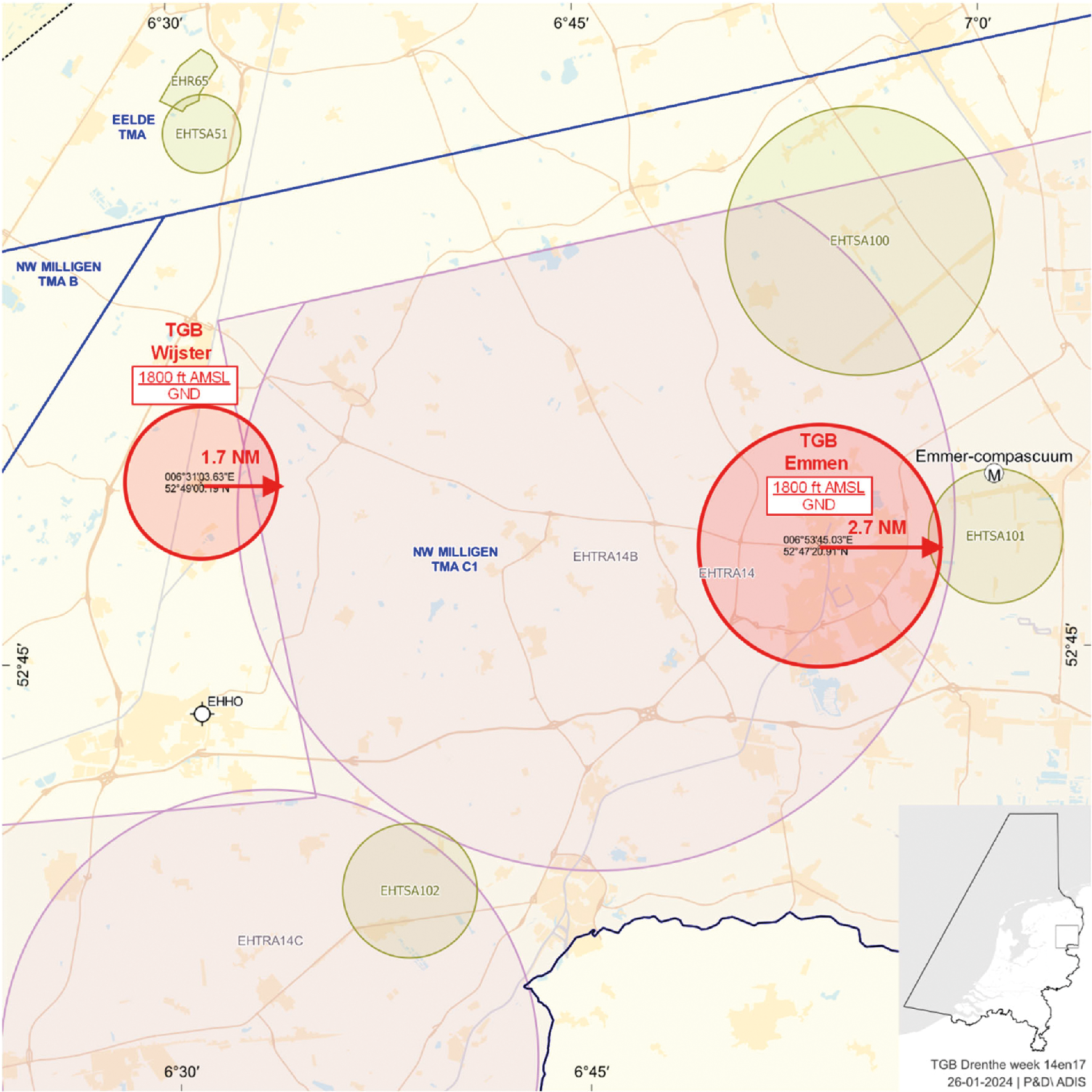 Figuur 1: TGB’s Wijster en Emmen