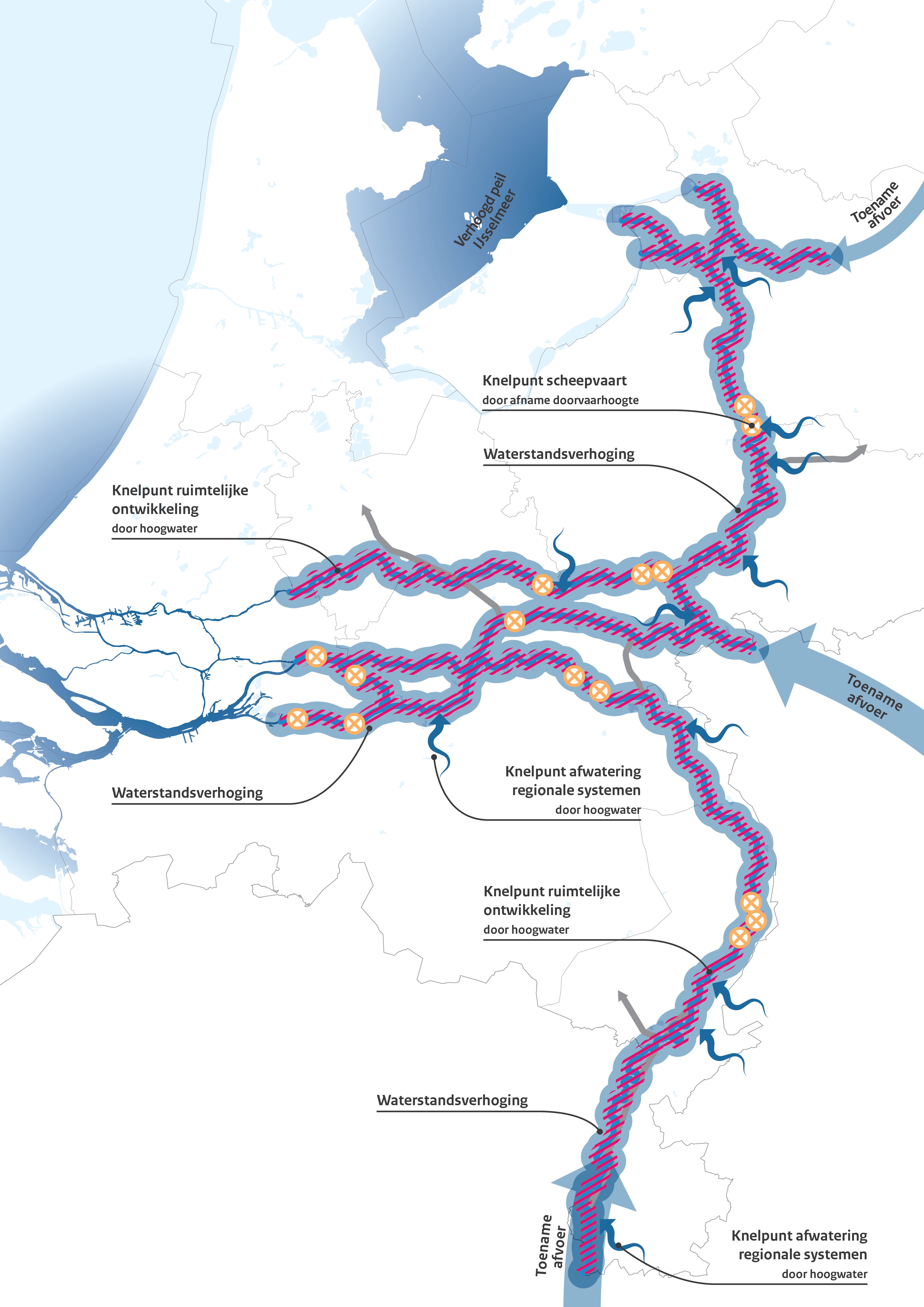 Gevolgenkaart hoge waterafvoeren