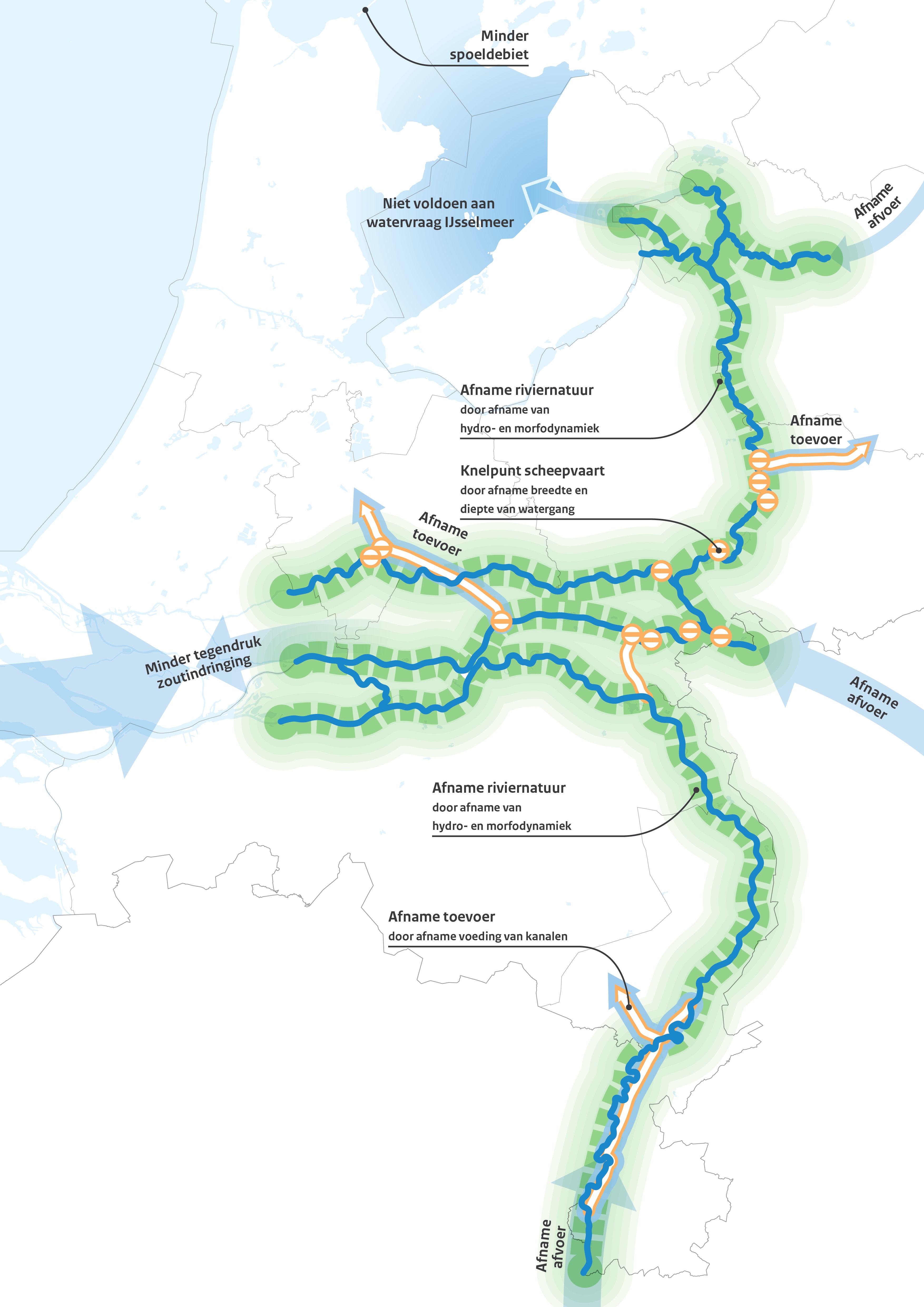 Gevolgenkaart lage waterafvoeren