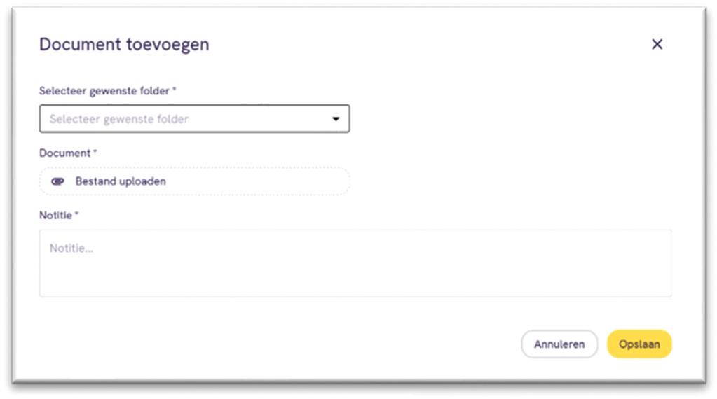 Pop-op document toevoegen