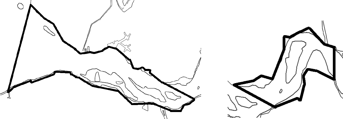 Figuur 3.8 Productiegebieden Westerschelde West en Westerschelde Oost