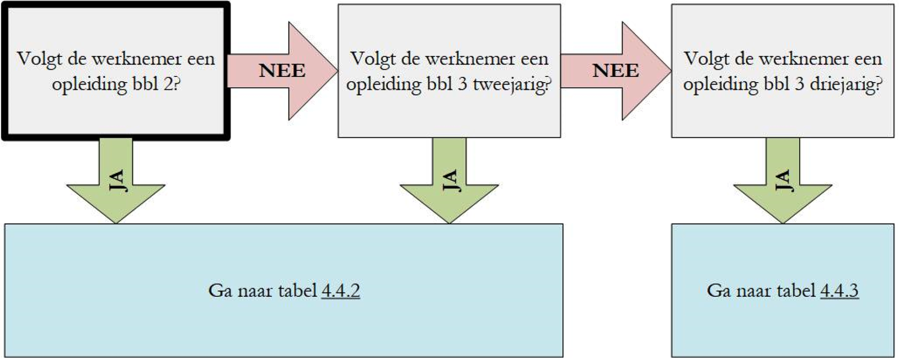Stroomschema 4.4 Snel naar het juiste leerlingloon