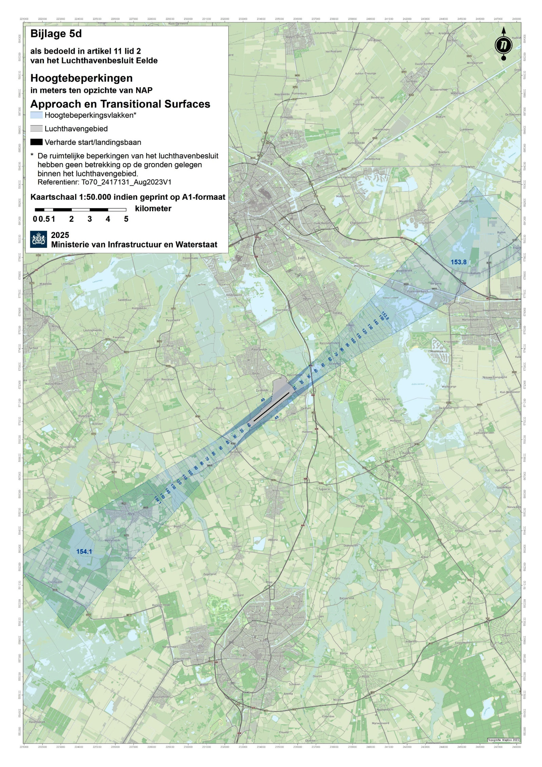 Bijlage 5d als bedoeld in artikel 11, tweede lid, van het Luchthavenbesluit Eelde