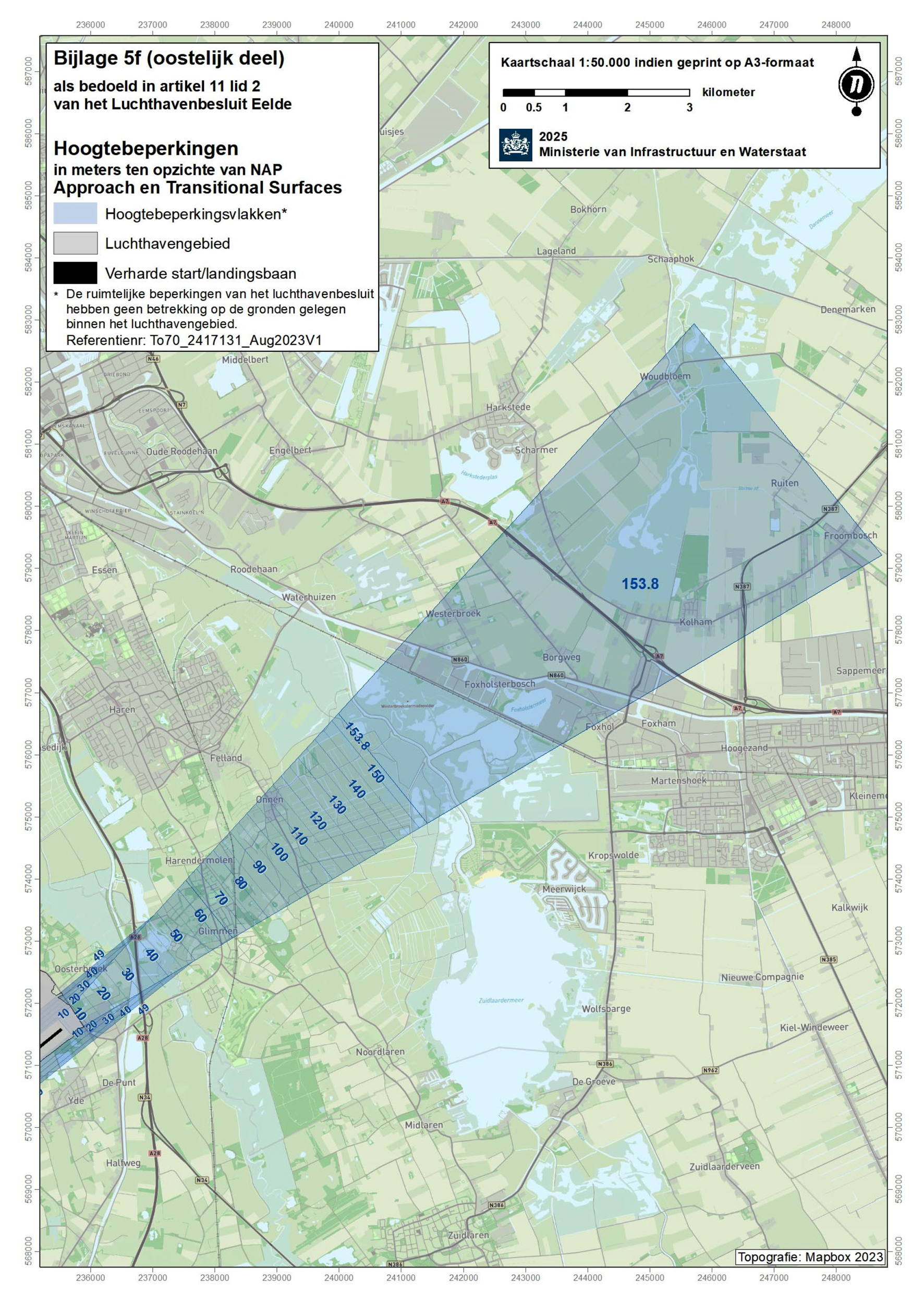 Bijlage 5f als bedoeld in artikel 11, tweede lid, van het Luchthavenbesluit Eelde