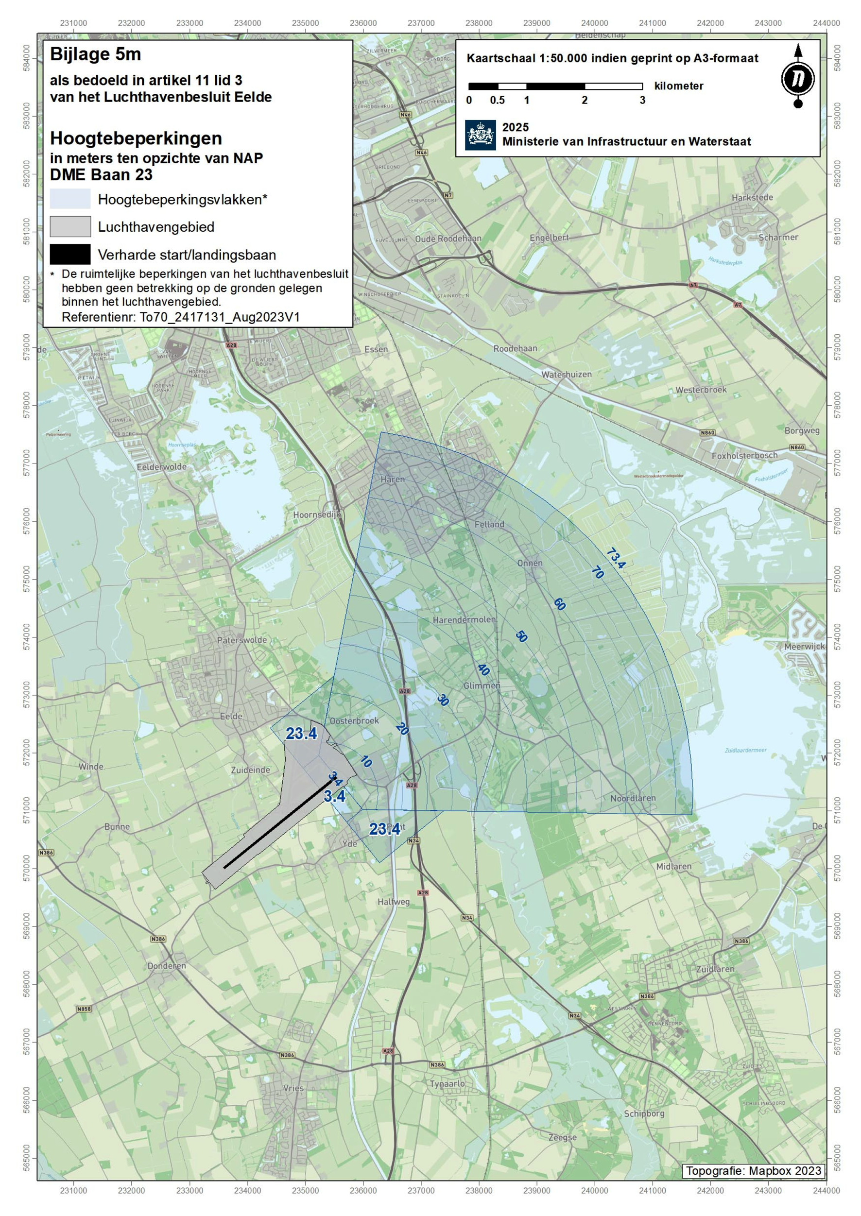 Bijlage 5m als bedoeld in artikel 11, derde lid, van het Luchthavenbesluit Eelde