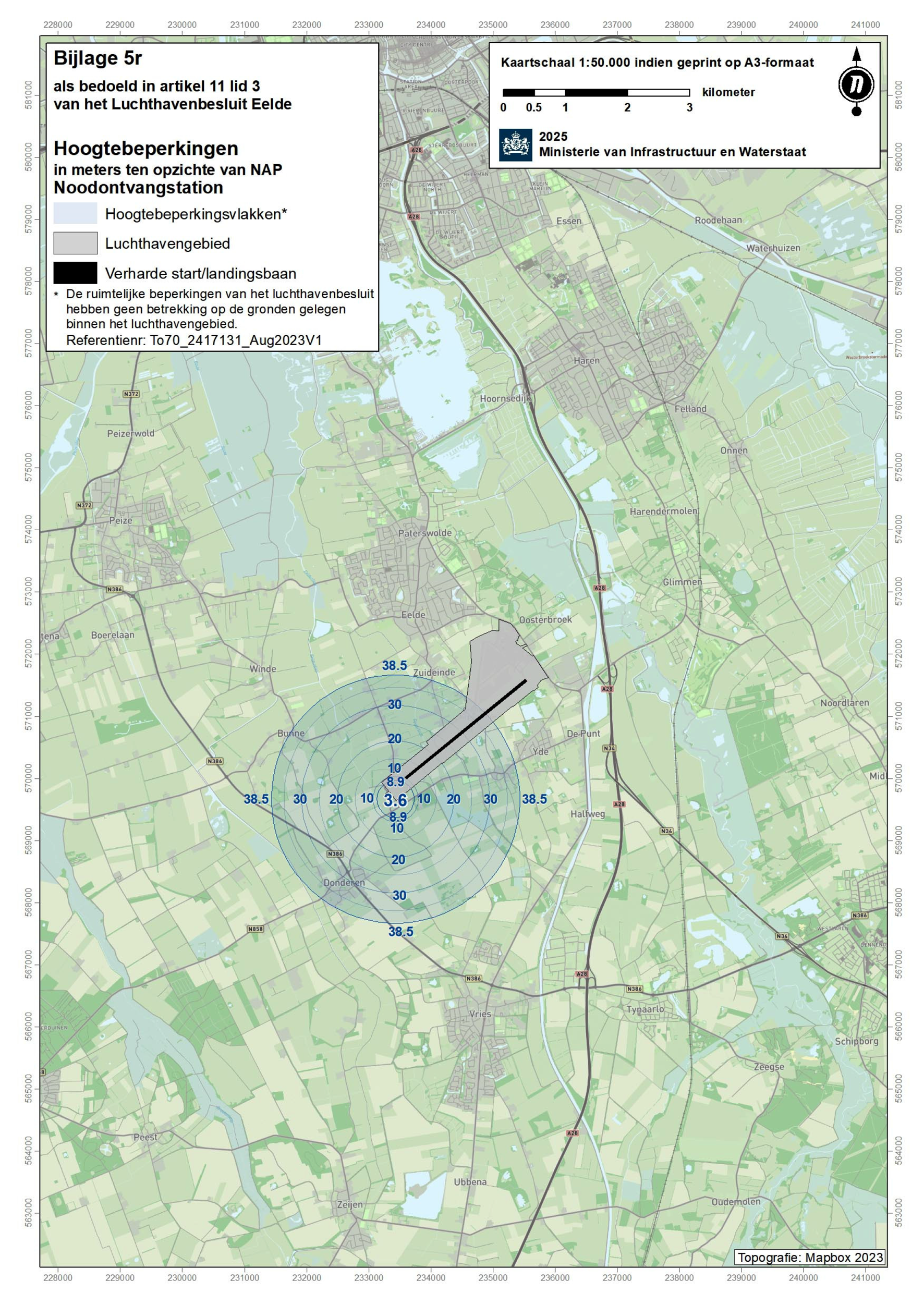 Bijlage 5r als bedoeld in artikel 11, derde lid, van het Luchthavenbesluit Eelde