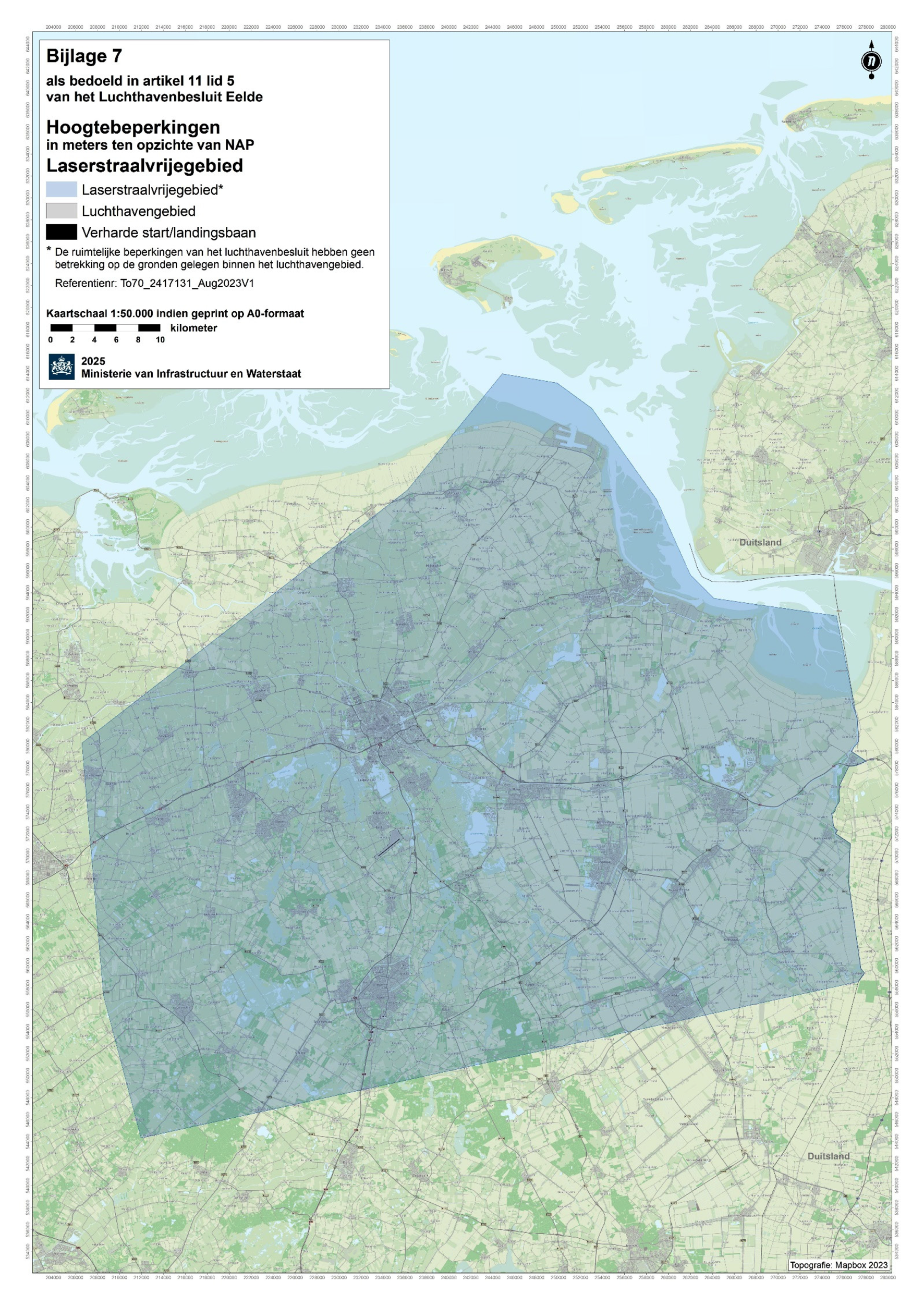 Bijlage 7 als bedoeld in artikel 11, vijfde lid, van het Luchthavenbesluit Eelde