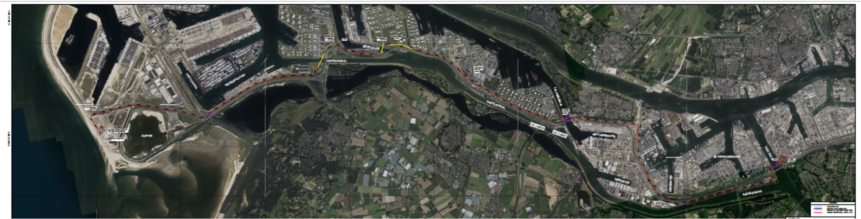 Locatie: Tracé langs: Maasvlakteweg – Europaweg – Dintelweg – Moezelweg – Droespolderweg – Botlekweg – Oude Maasweg – Venkelweg.