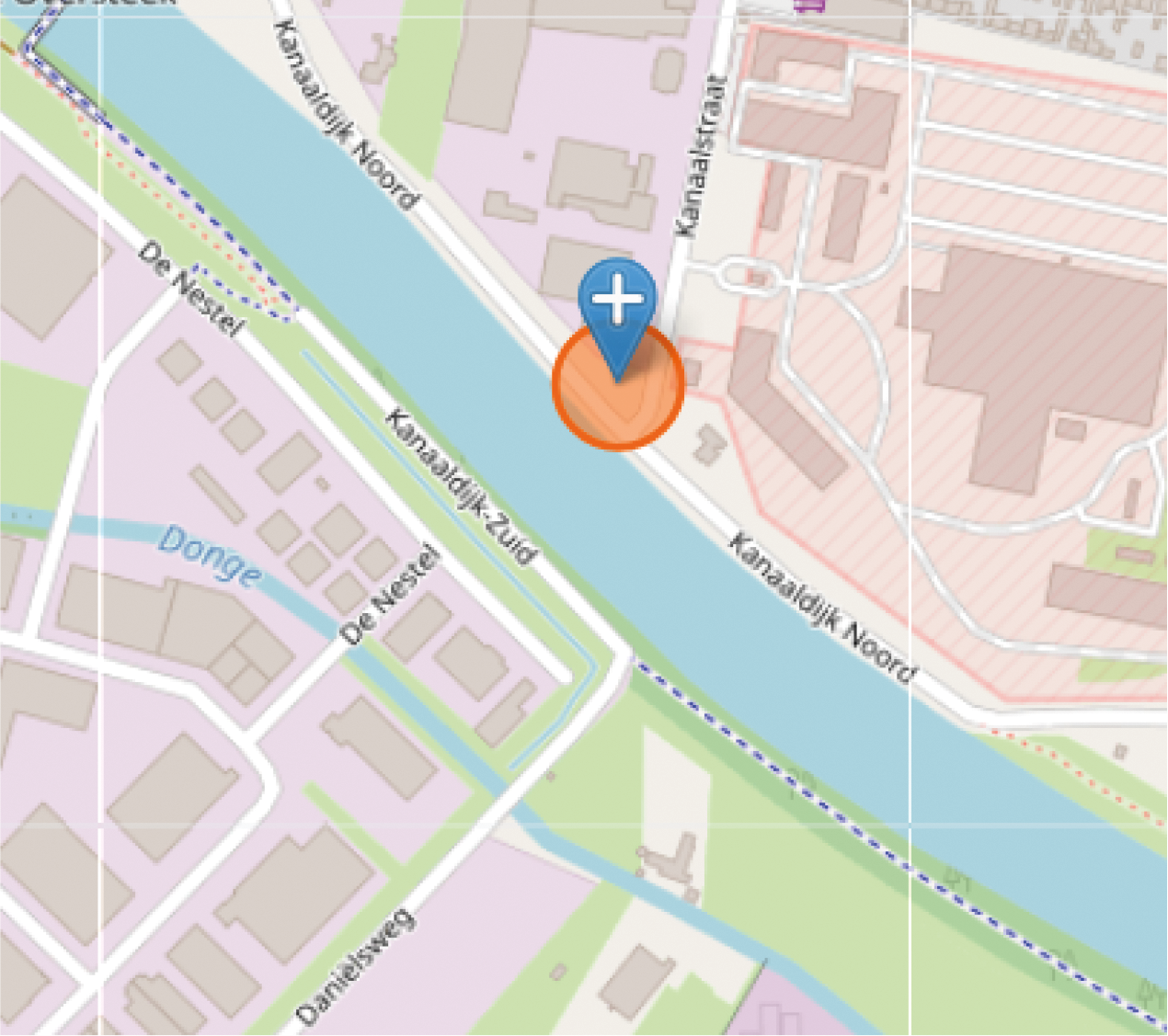 Locatie: Kanaaldijk Noord – Kanaalstraat, Dongen