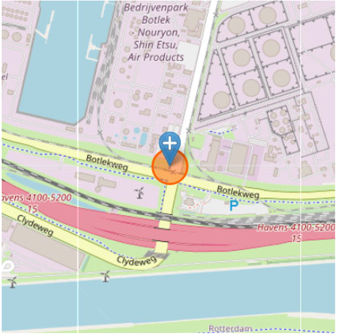Locatie: Welplaatweg – Botlekweg – Clydeweg, Rotterdam