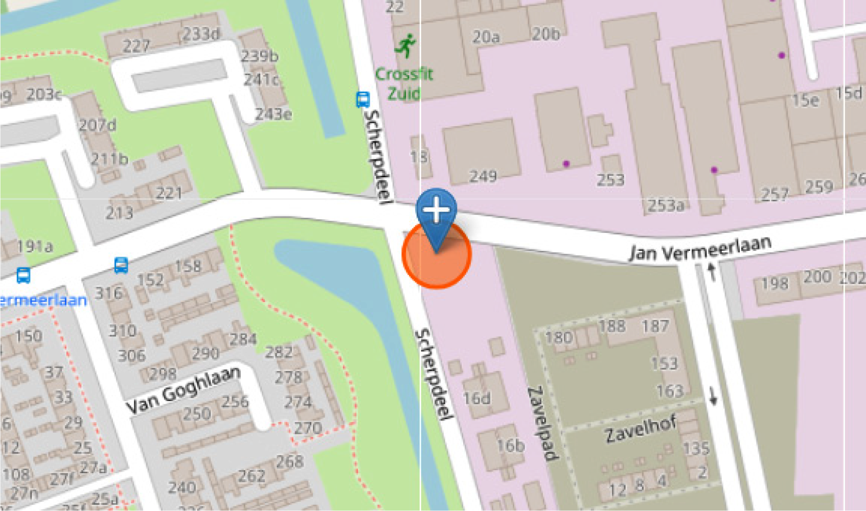 Locatie: kruising Jan Vermeerlaan met Scherpdeel te Roosendaal