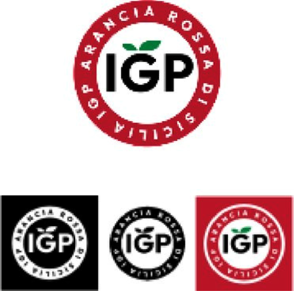 Logo van de benaming “Arancia Rossa di Sicilia”
