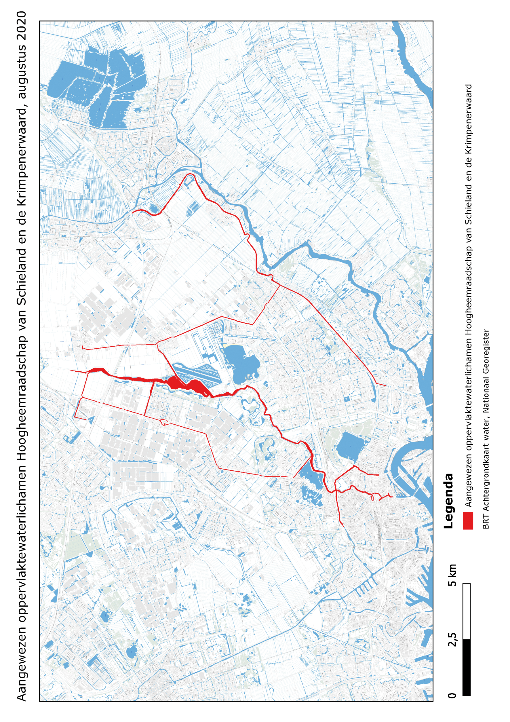 Aangewezen oppervlaktewaterlichamen Hoogheemraadschap van Schieland en de Krimpenerwaard