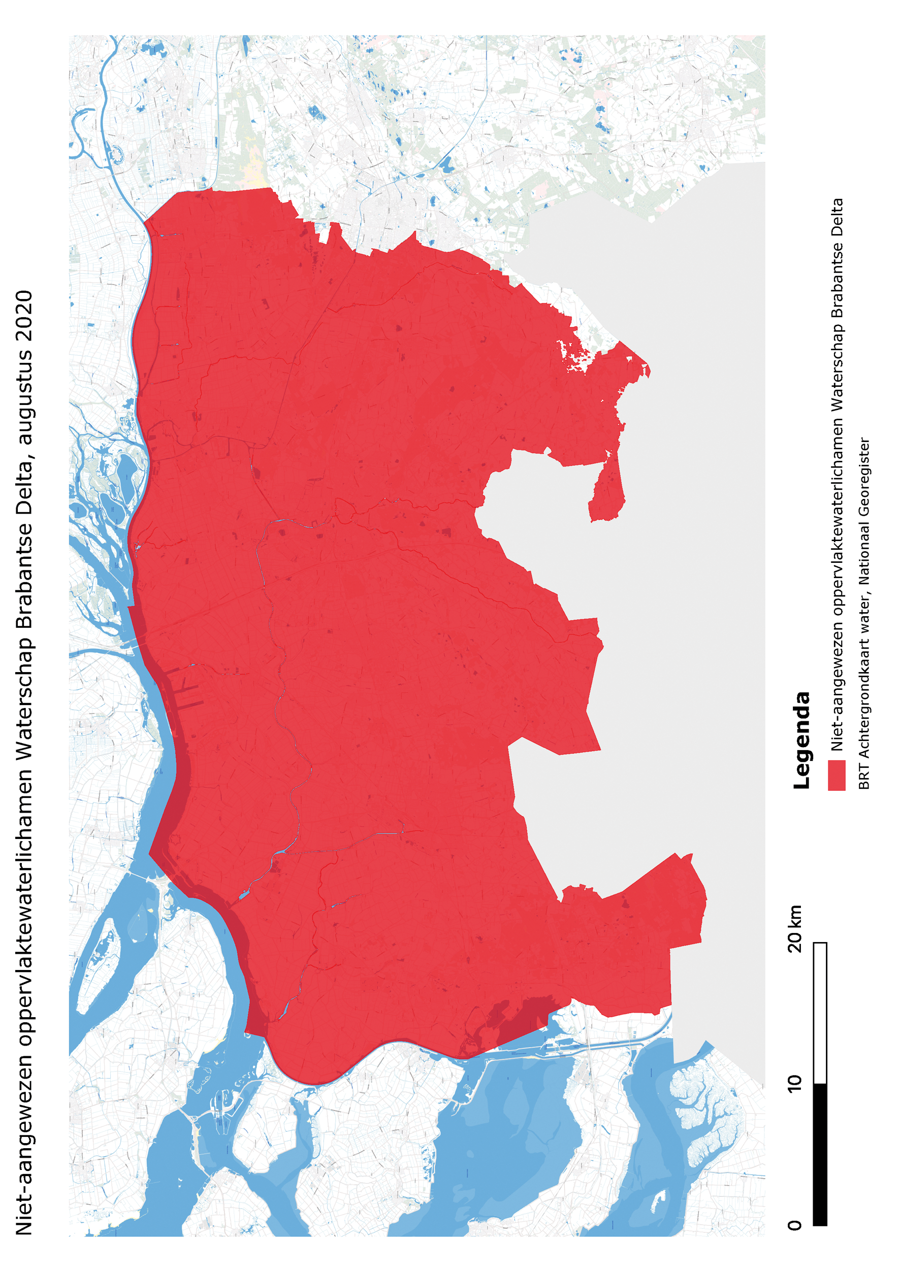 Niet-aangewezen oppervlaktewaterlichamen Waterschap Brabantse Delta