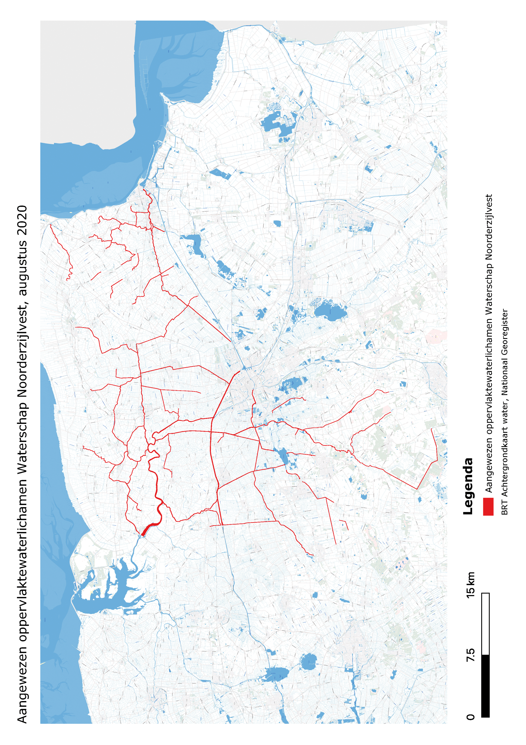 Aangewezen oppervlaktewaterlichamen Waterschap Noorderzijlvest