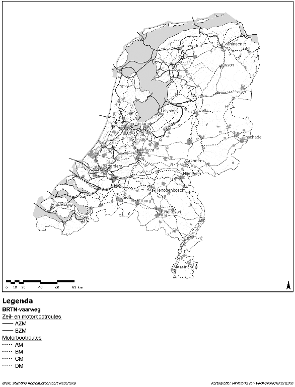 Kaart 5: BRTN-vaarweg