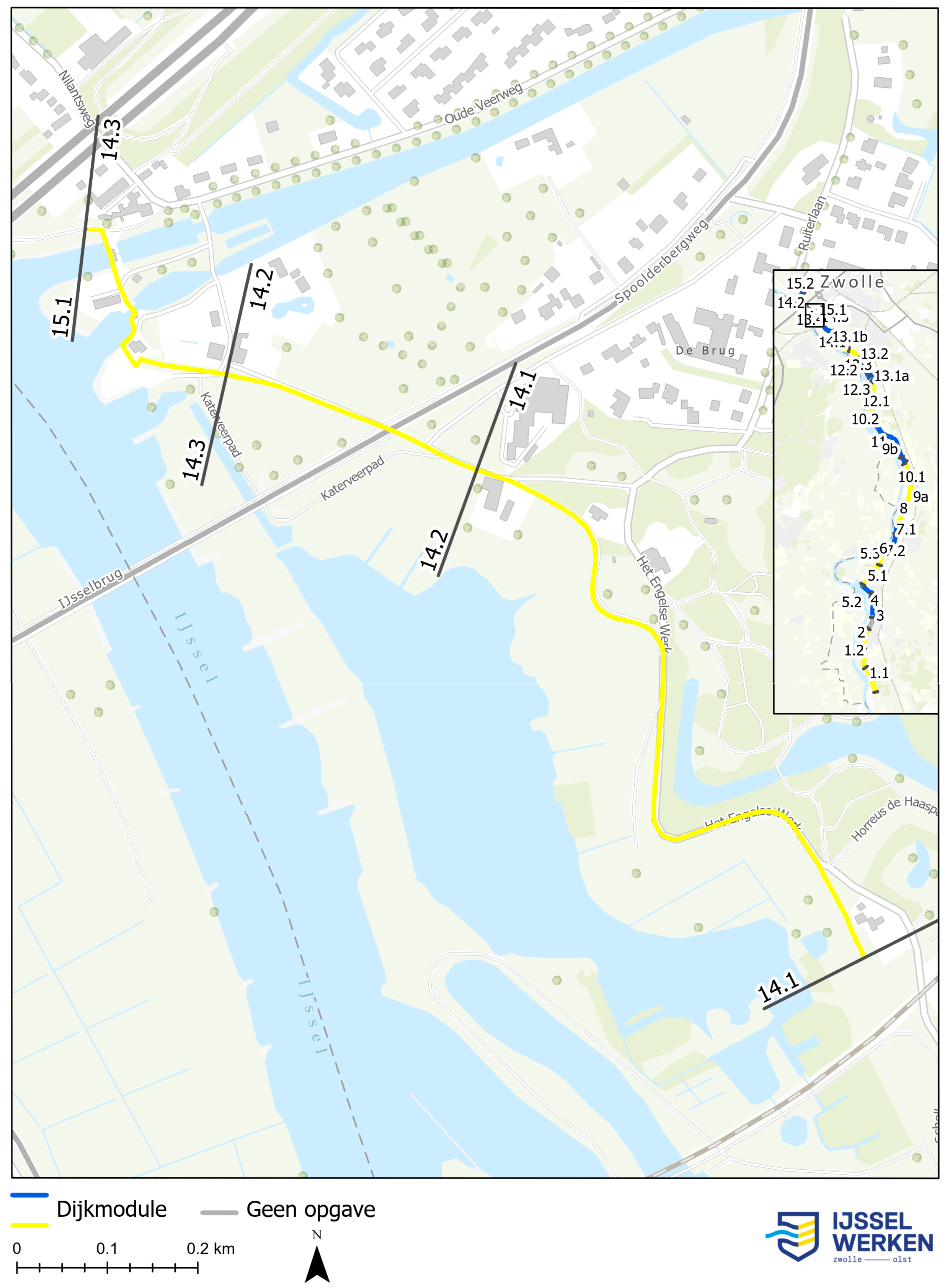 Afbeelding 5-68: Locatie dijkmodule Noord 2