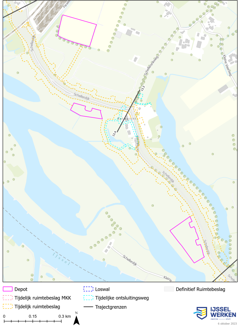 Afbeelding ‎6-20 Tijdelijk ruimtebeslag dijkmodule Noord 1 (bijlage 9.2 Kaartenboek)