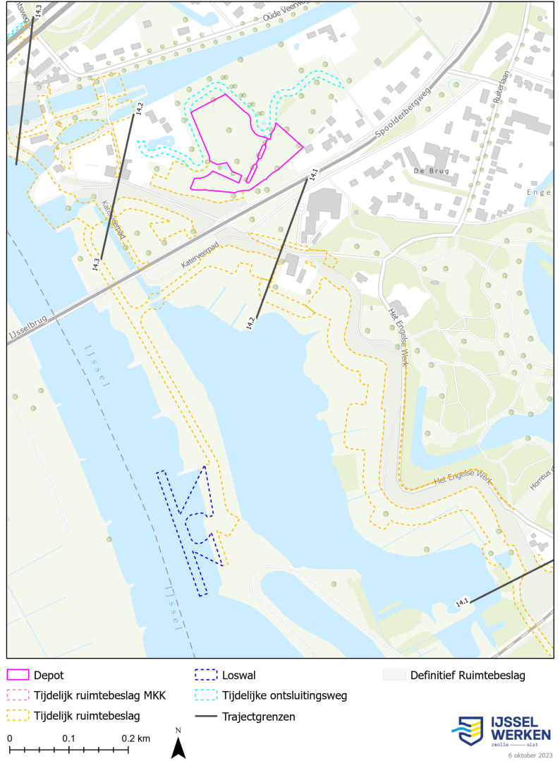 Afbeelding ‎6-22 Tijdelijk ruimtebeslag dijkmodule Noord 2 (bijlage 9.2 Kaartenboek)