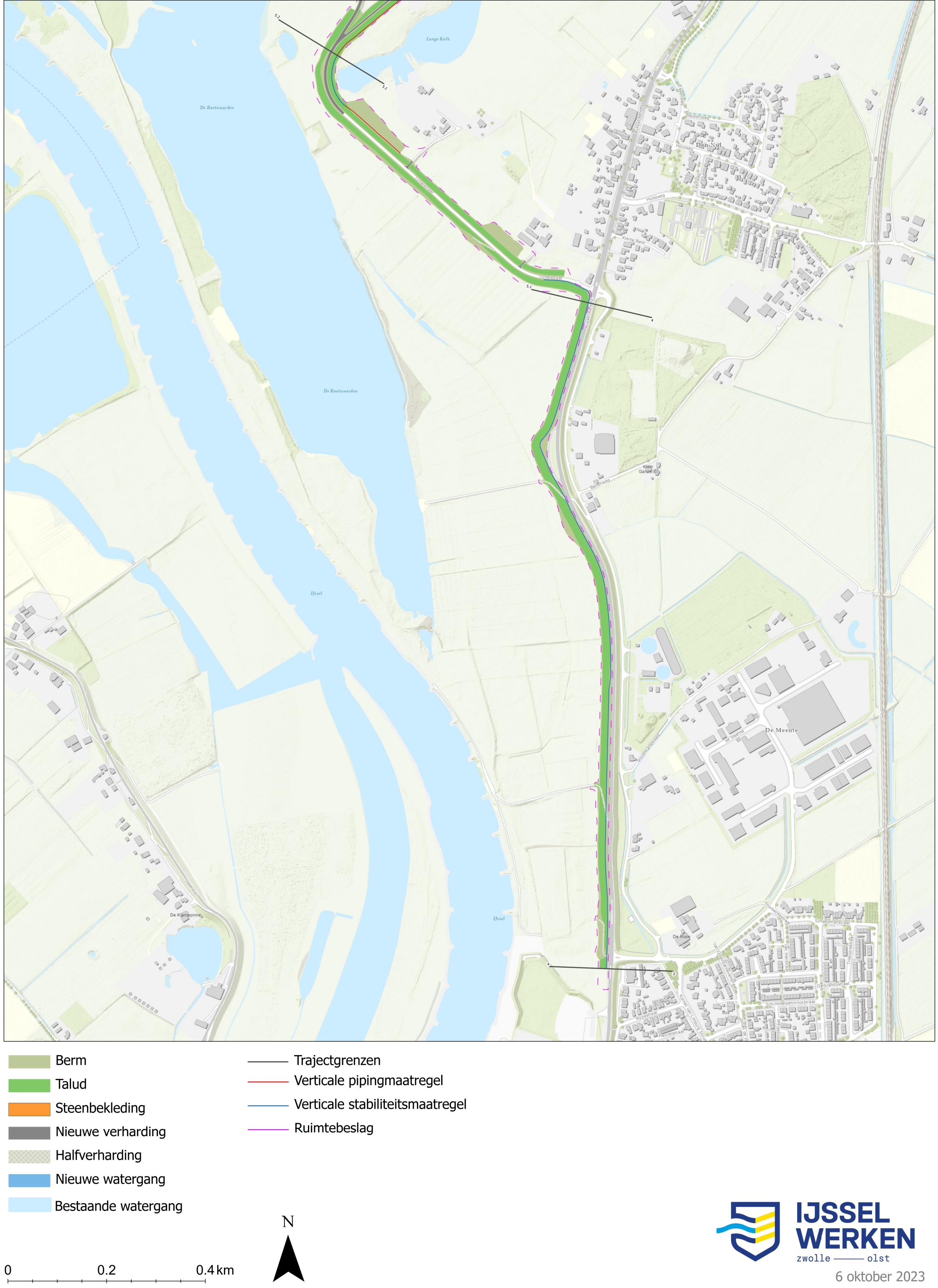 Afbeelding 5-18: Dijkversterkingsontwerp dijkmodule Zuid 2