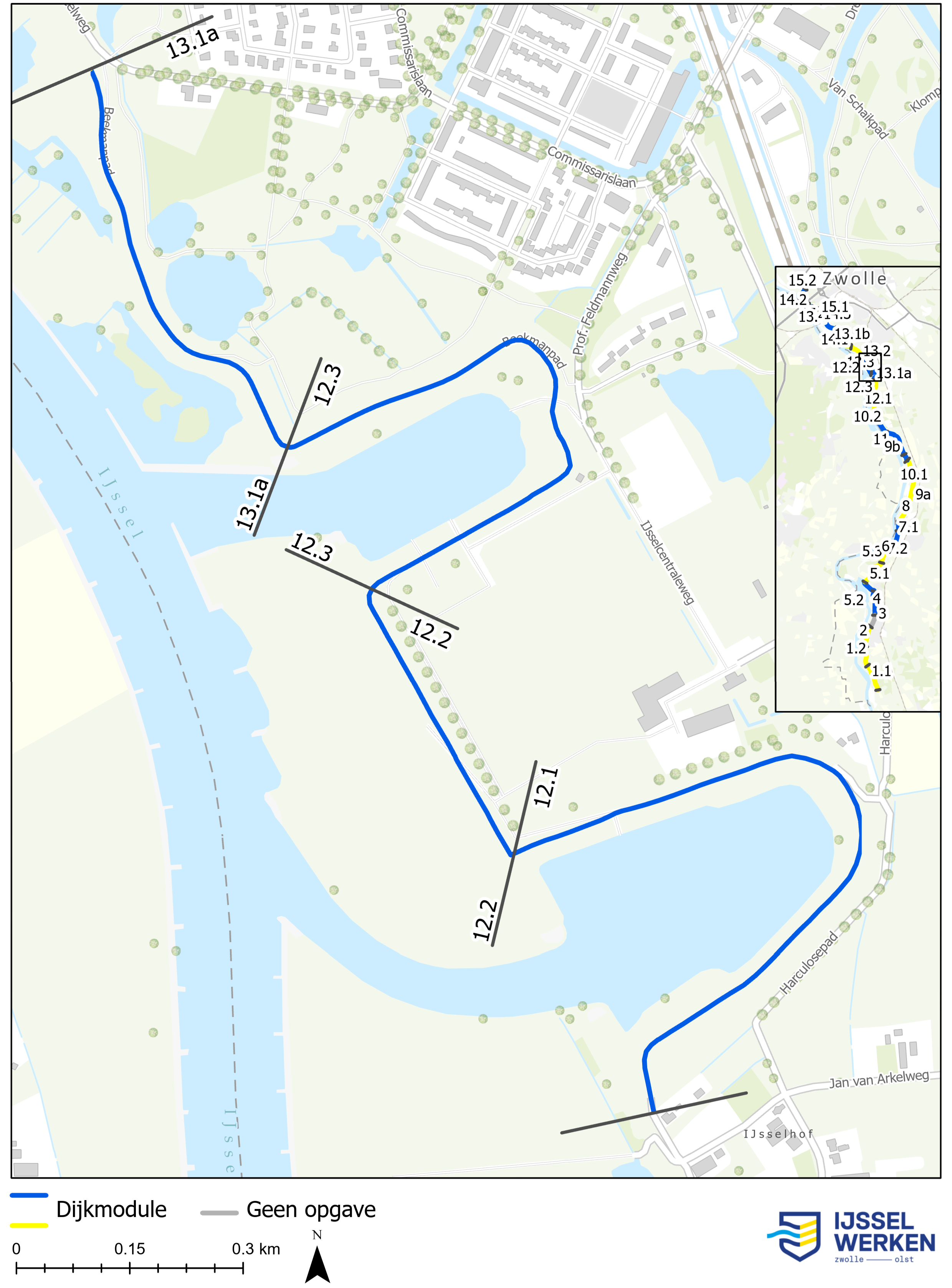 Afbeelding 5-50: Locatie dijkmodule Midden-Noord 2