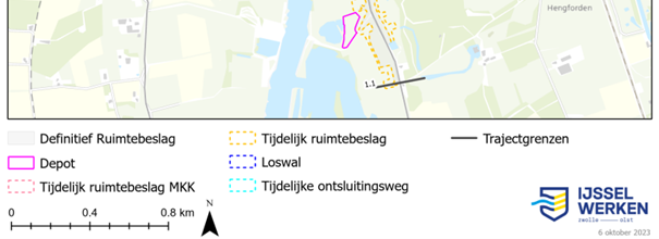 Afbeelding 6-9: Impressie tijdelijk ruimtebeslag