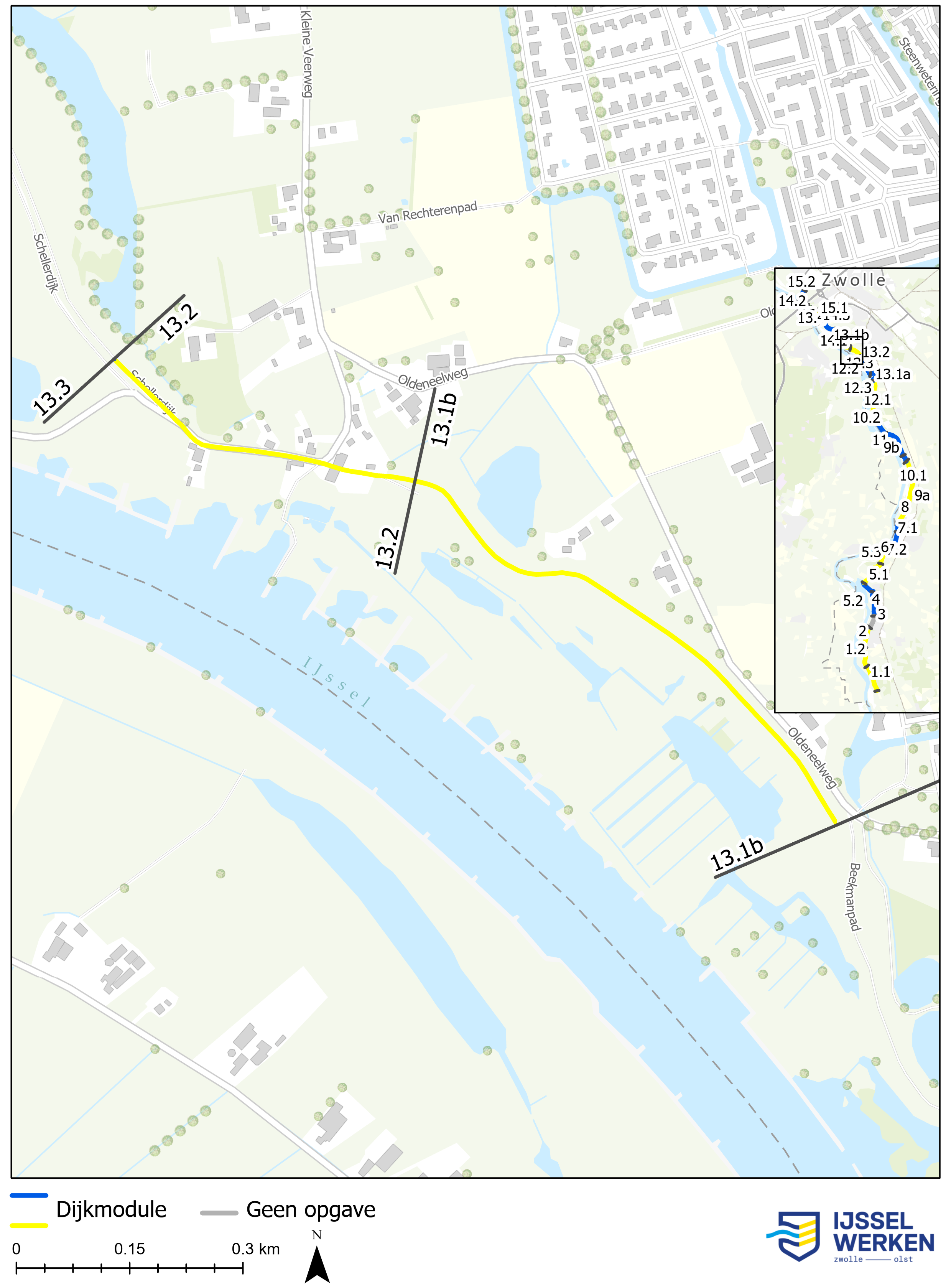 Afbeelding 5-57: Locatie dijkmodule Midden Noord 3