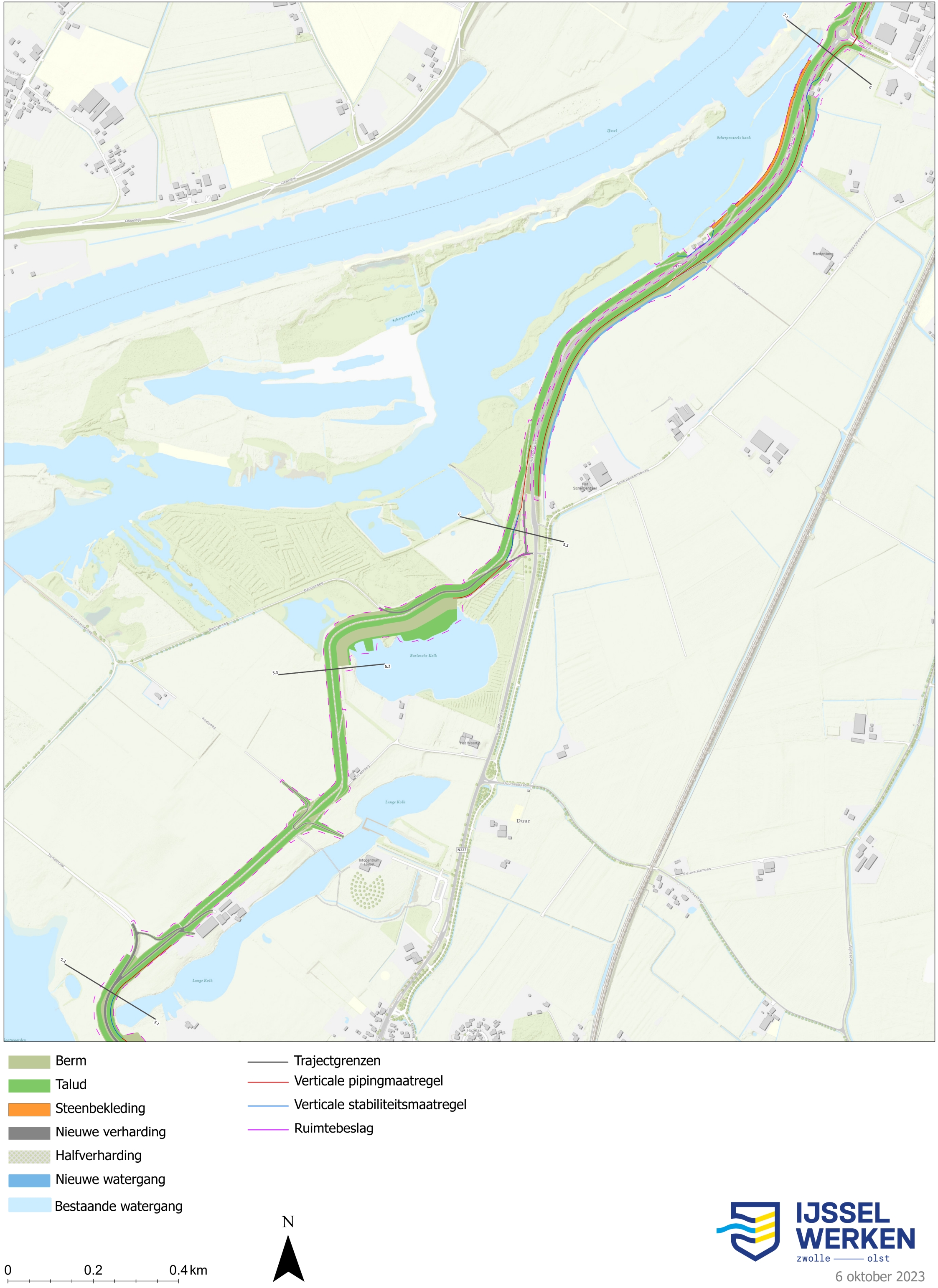 Afbeelding 5-24: Dijkversterkingsontwerp dijkmodule Zuid 3