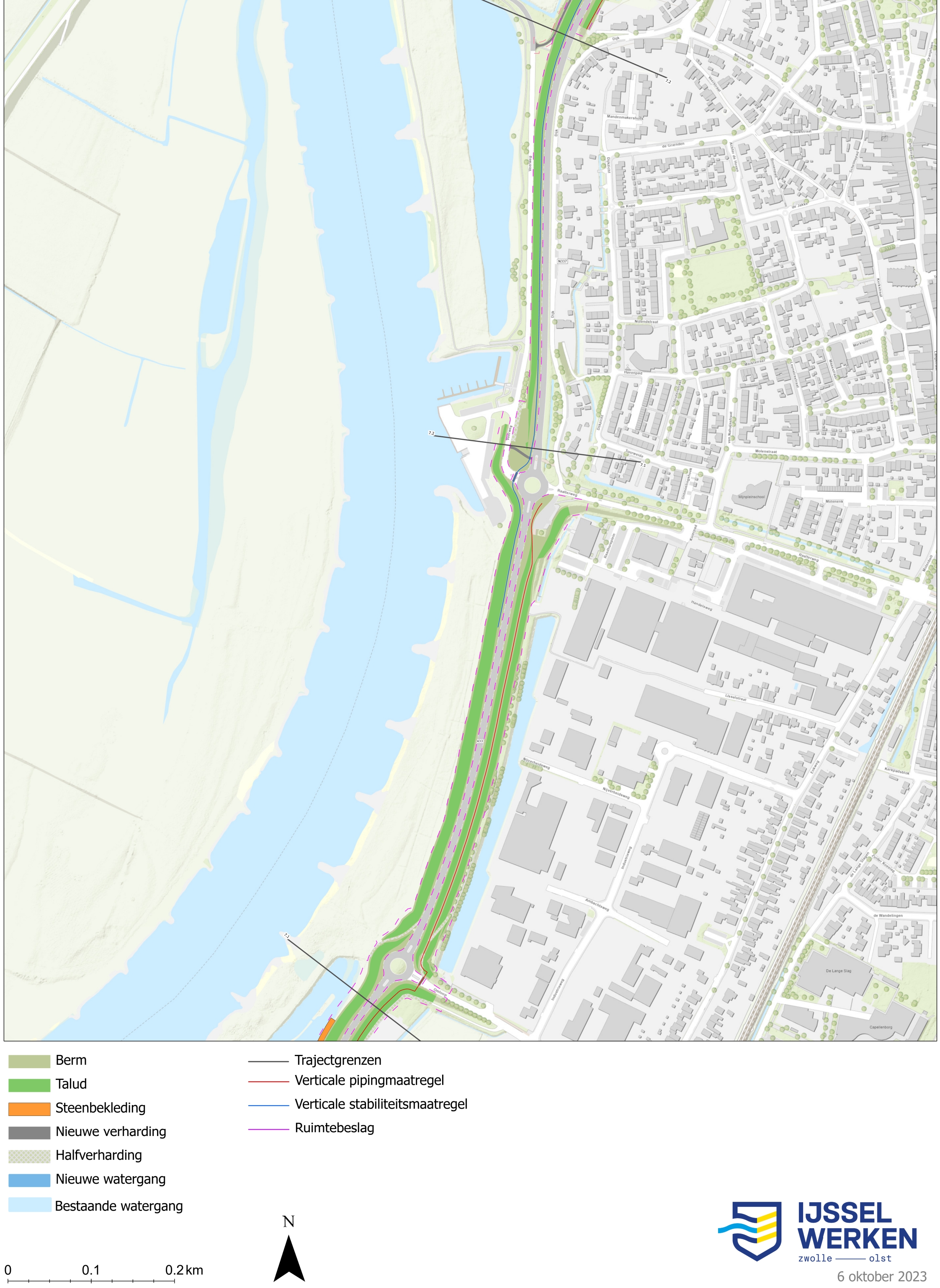 Afbeelding 5-29: Dijkversterkingsontwerp dijkmodule Midden-Zuid 1