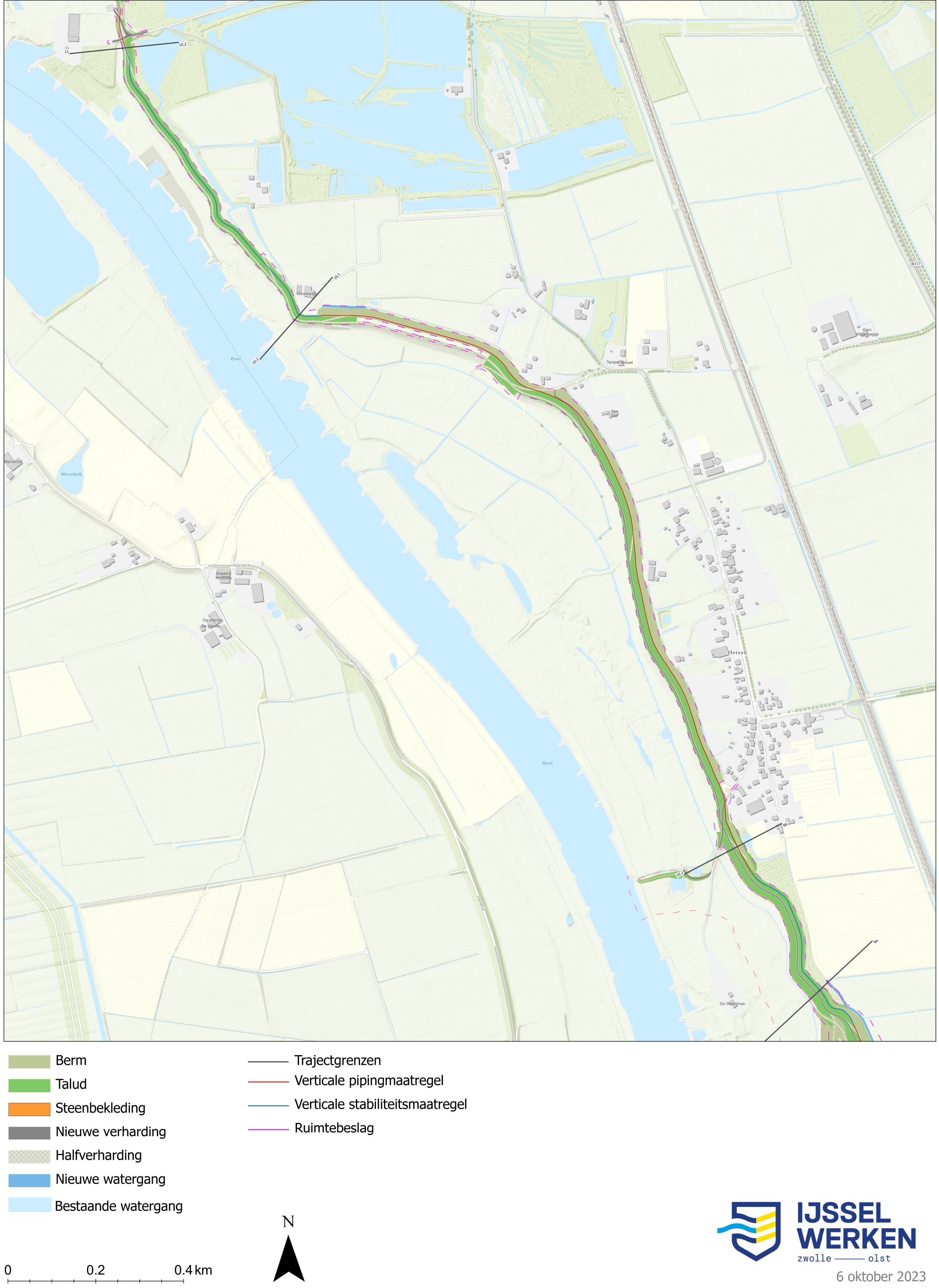 Afbeelding 5-44: Dijkversterkingsontwerp dijkmodule Midden-Zuid 3