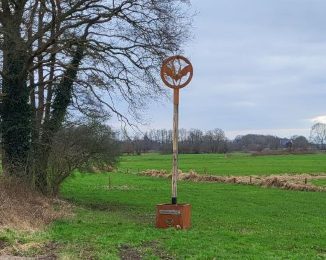 Figuur 7.6: Vleermuisbaken op paal in verplaatsbare bak