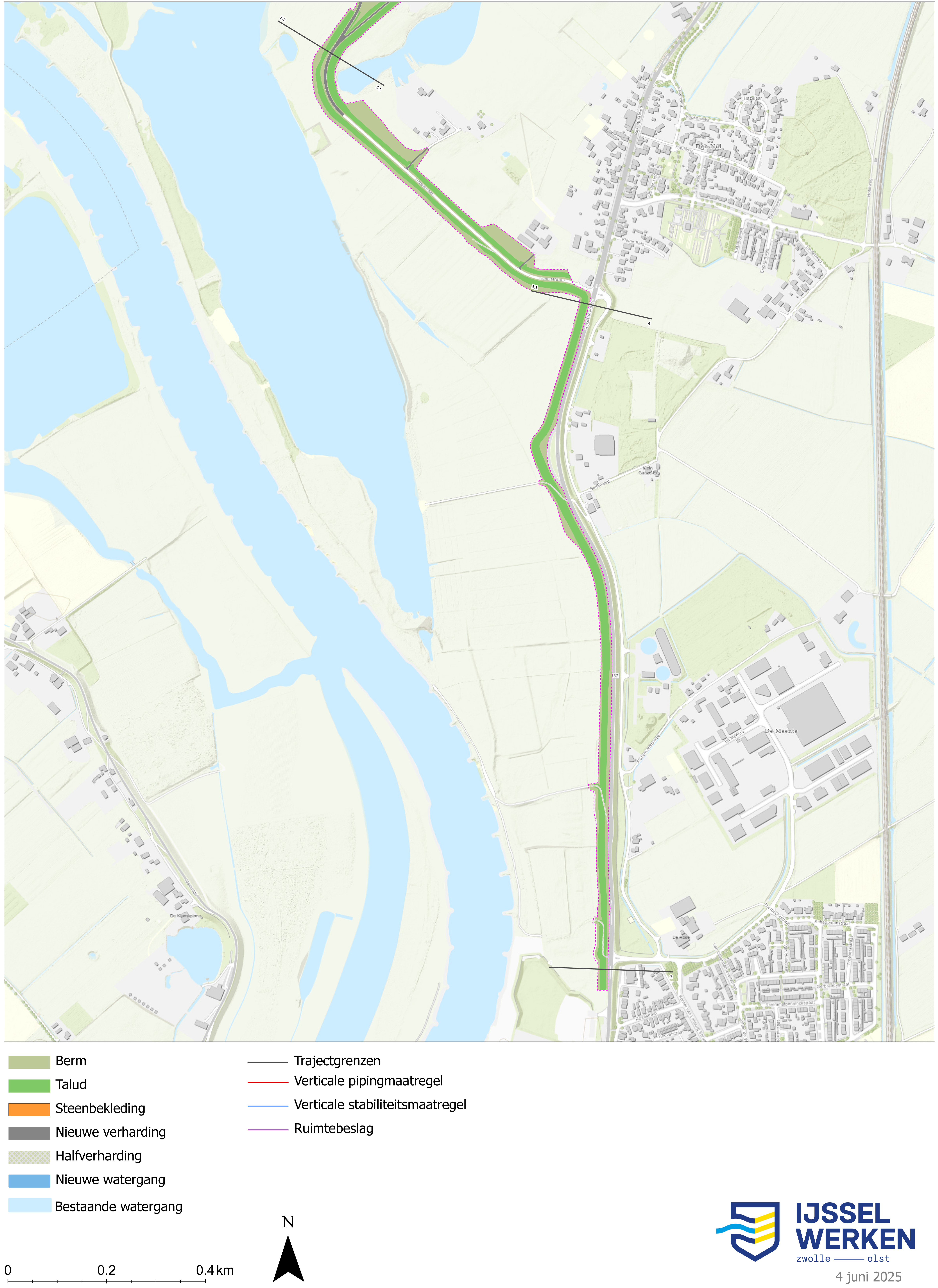 Afbeelding 5-18: Dijkversterkingsontwerp dijkmodule Zuid 2