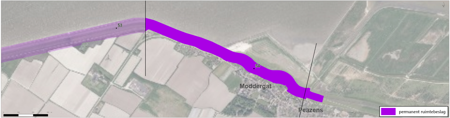 PB001 - afbeelding 2.13 Permanent ruimtebeslag Peazens Moddergat