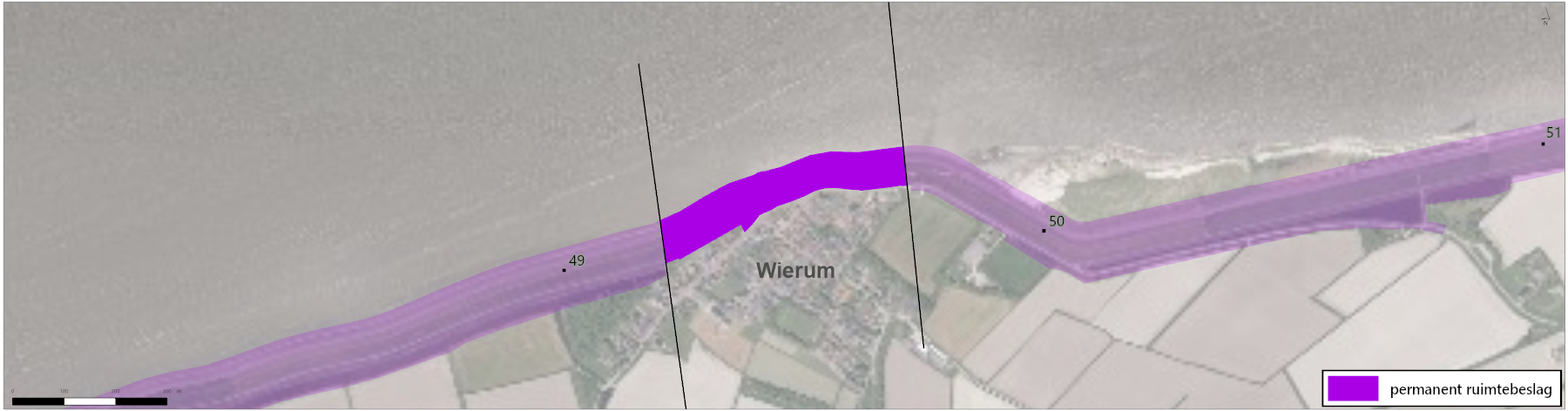 PB001 - afbeelding 2.9 Permanent ruimtebeslag Wierum dorp