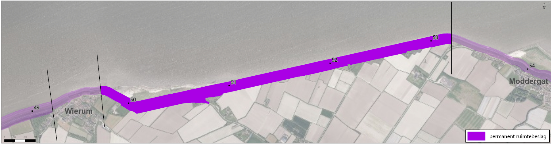 PB001 - afbeelding 2.11 Permanent ruimtebeslag Wierum oost