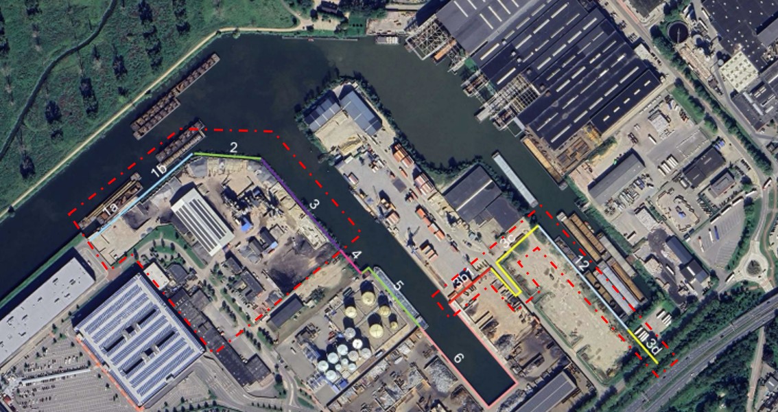 Figuur 1-1 laat de scope van dit projectbesluit zien. Tevens zijn in de afbeelding de genummerde secties weergegeven.